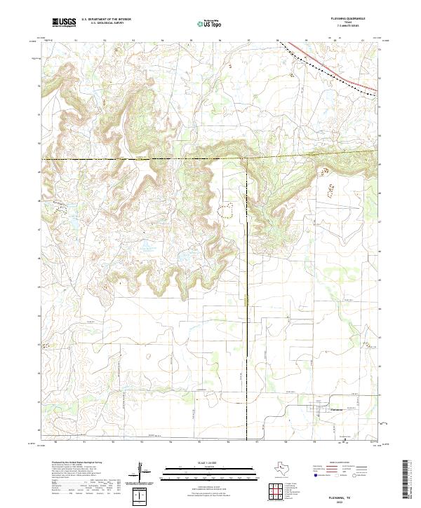 USGS Topographic Map – Fluvanna