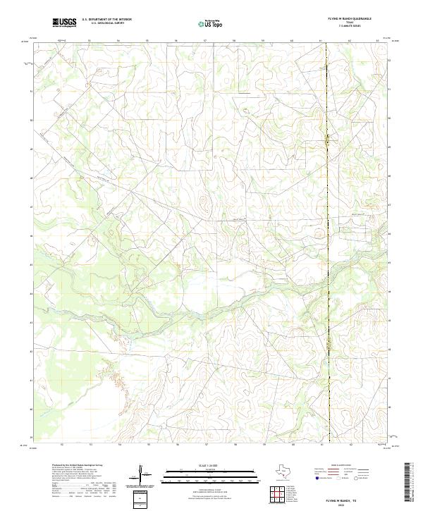 USGS Topographic Map – Flying W Ranch
