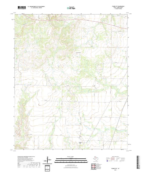 USGS Topographic Map – Foard City
