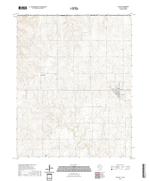 USGS Topographic Map – Follett