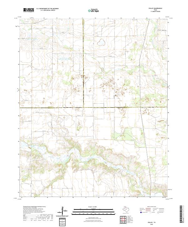 USGS Topographic Map – Folley