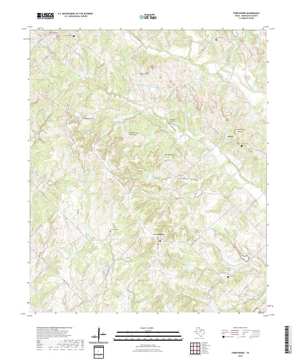 USGS Topographic Map – Forestburg