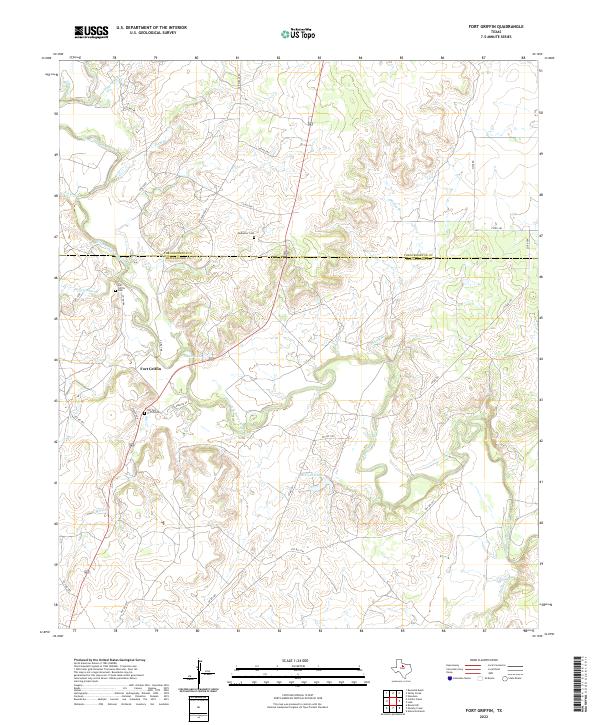 USGS Topographic Map – Fort Griffin