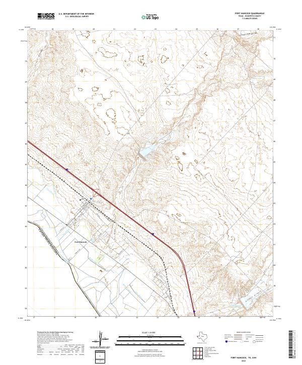 USGS Topographic Map – Fort Hancock