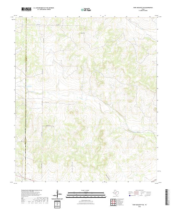USGS Topographic Map – Fort McKavett NE
