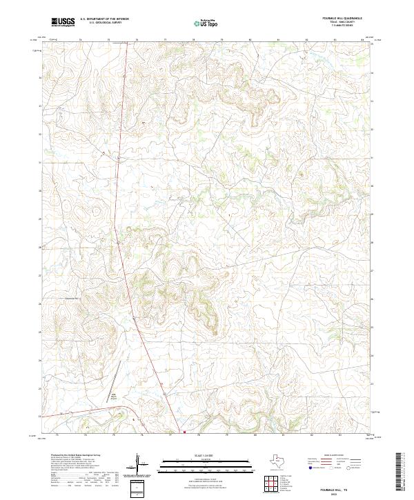 USGS Topographic Map – Fourmile Hill