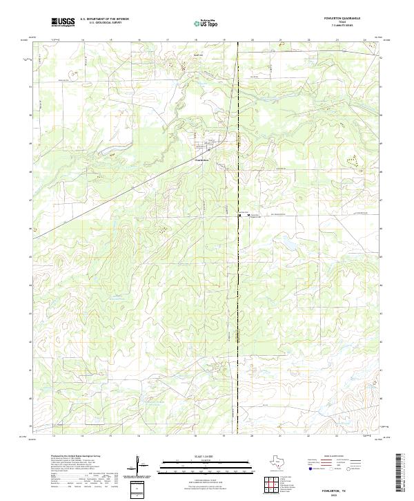 USGS Topographic Map – Fowlerton