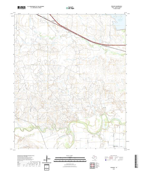 USGS Topographic Map – Fowlkes
