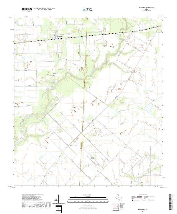 USGS Topographic Map – Francitas