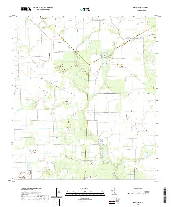 USGS Topographic Map – Francitas NE