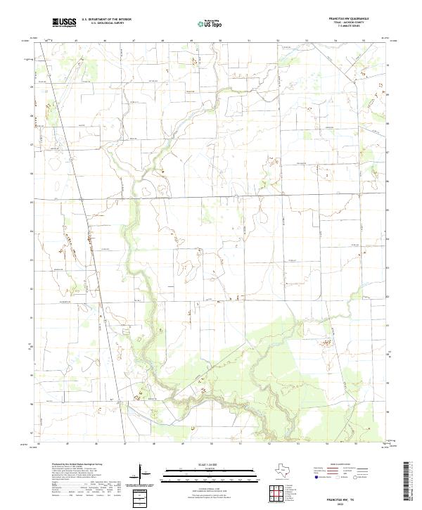 USGS Topographic Map – Francitas NW