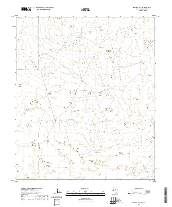 2022 Map of Frankel City SW, 2022 Print