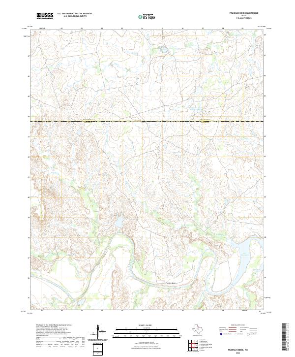 USGS Topographic Map – Franklin Bend