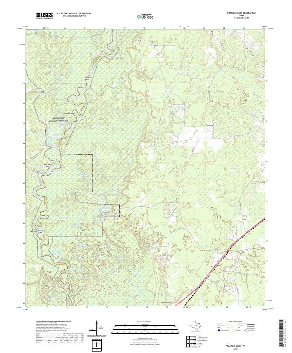 USGS Topographic Map – Franklin Lake