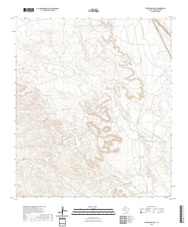 USGS Topographic Map – Frenchman Hills