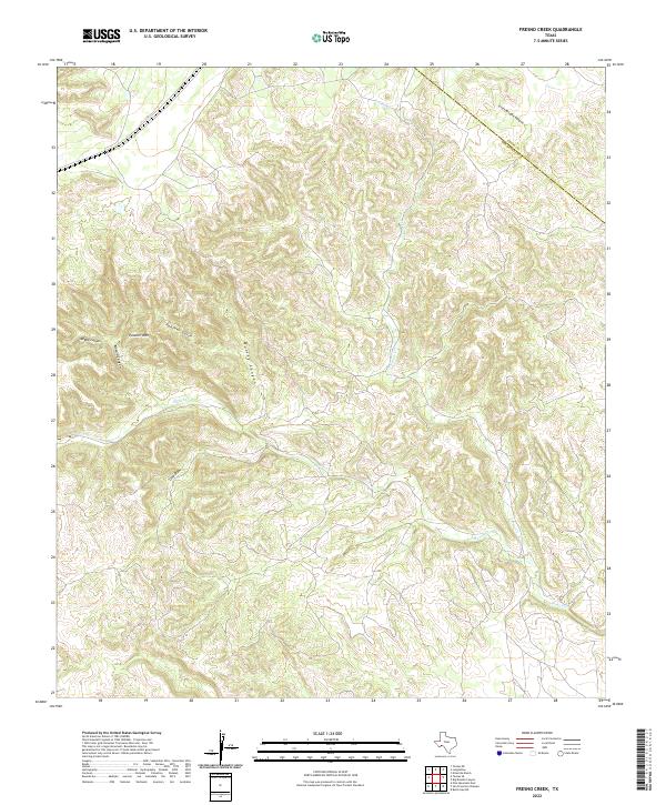 USGS Topographic Map – Fresno Creek
