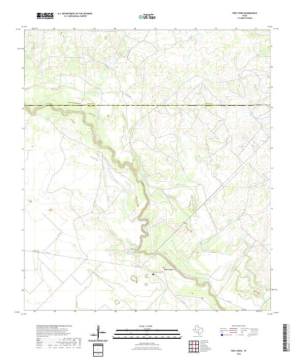 USGS Topographic Map – Frio Town