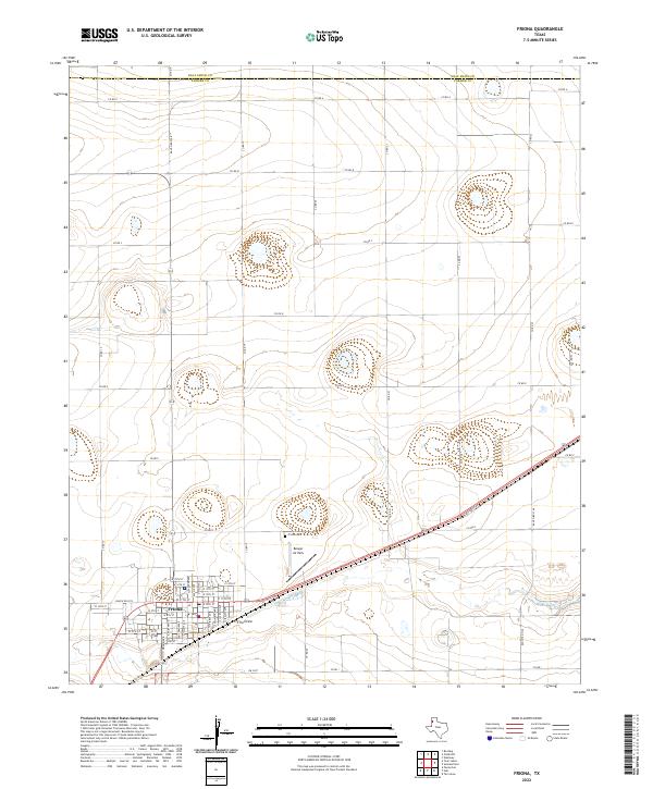 USGS Topographic Map – Friona