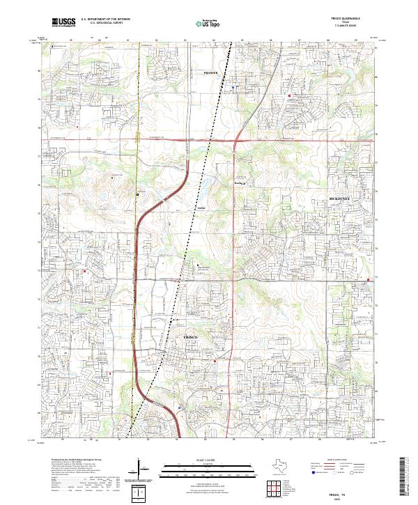 USGS Topographic Map – Frisco