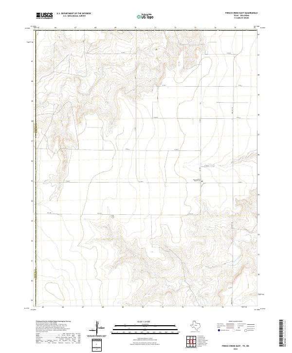 USGS Topographic Map – Frisco Creek East