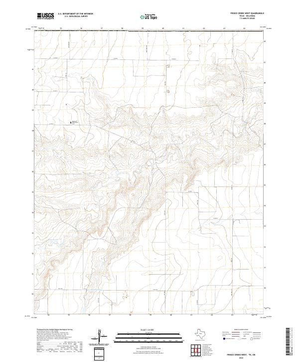 USGS Topographic Map – Frisco Creek West