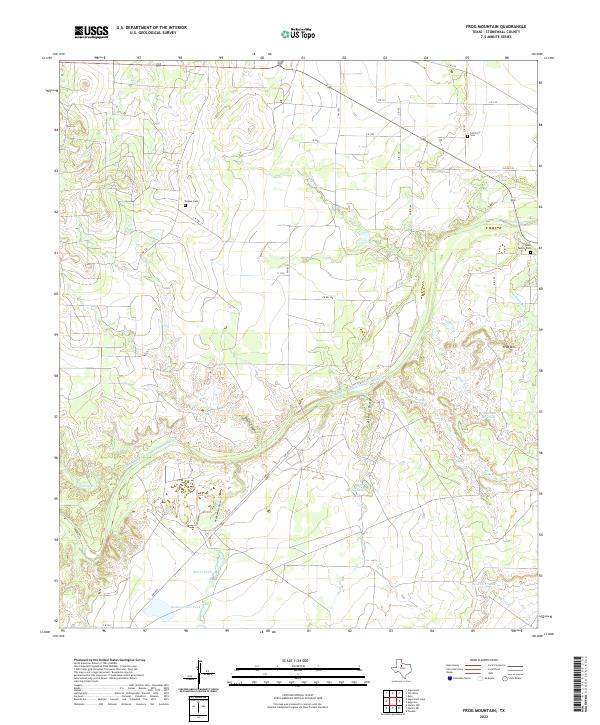 USGS Topographic Map – Frog Mountain