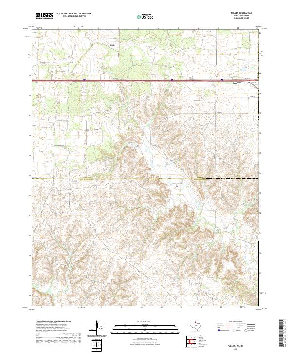 USGS Topographic Map – Fuller