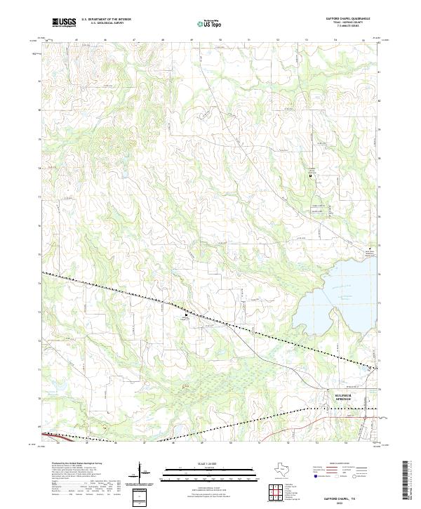 USGS Topographic Map – Gafford Chapel