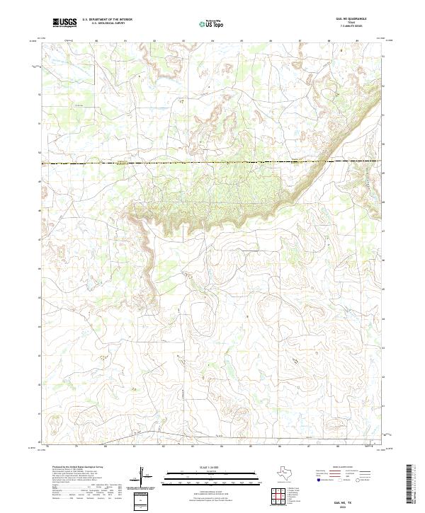 USGS Topographic Map – Gail NE