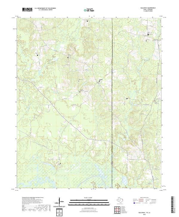 USGS Topographic Map – Galloway