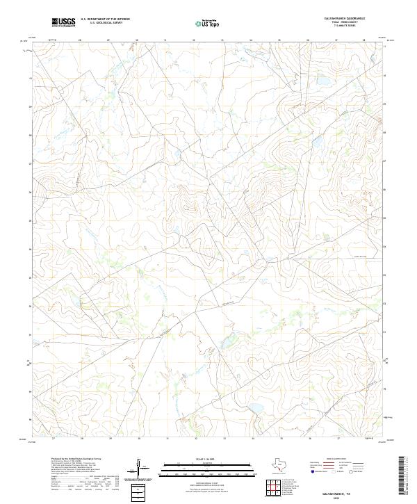 USGS Topographic Map – Galvan Ranch