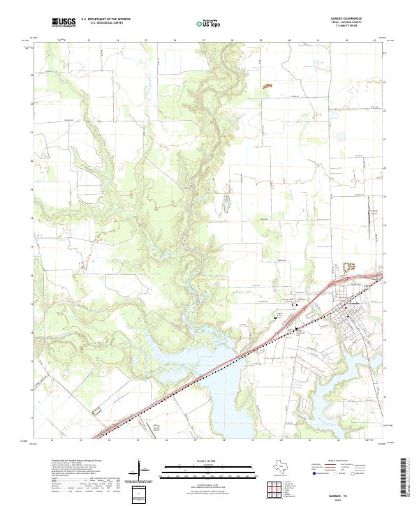 USGS Topographic Map – Ganado