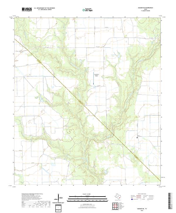 USGS Topographic Map – Ganado NE