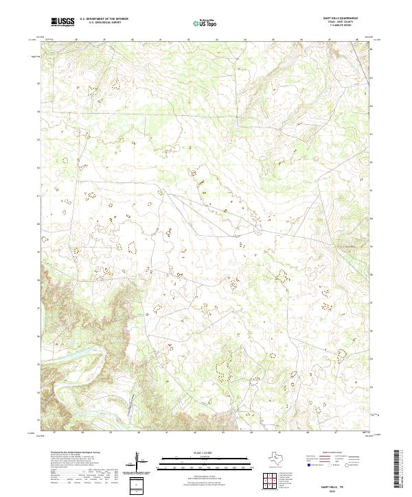 USGS Topographic Map – Gant Hills