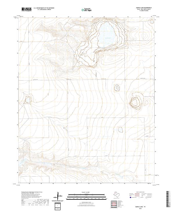 USGS Topographic Map – Garcia Lake