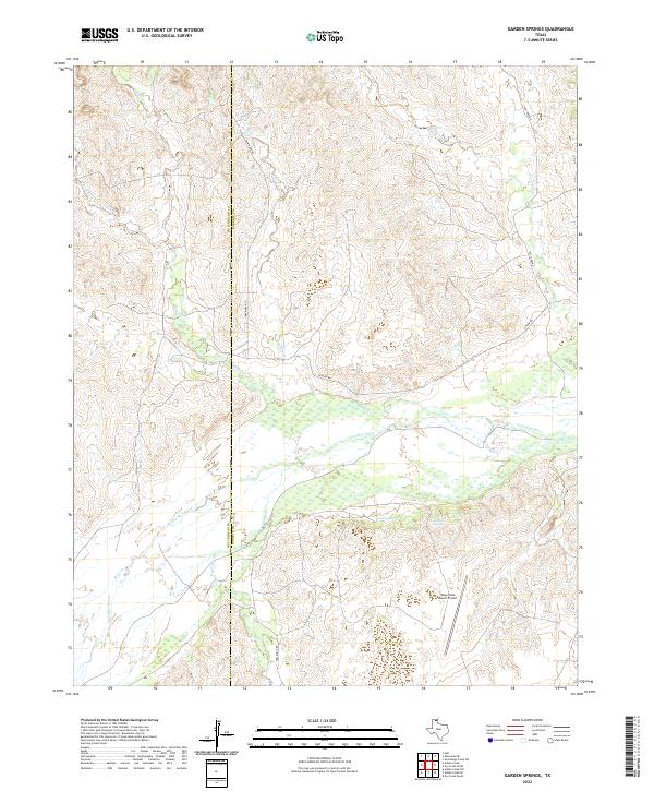 USGS Topographic Map – Garden Springs