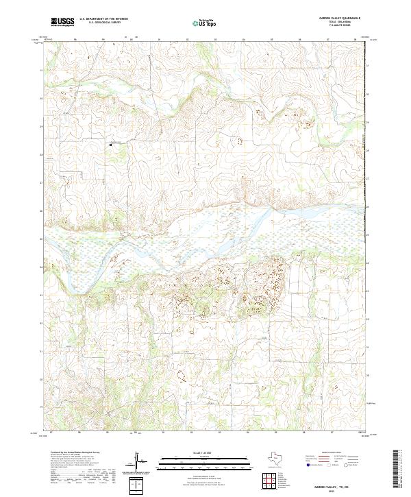 USGS Topographic Map – Garden Valley