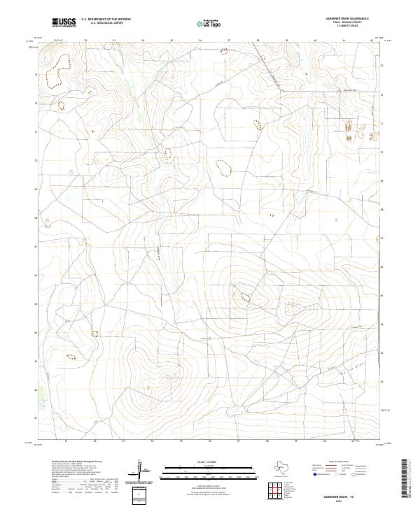 USGS Topographic Map – Gardener Draw