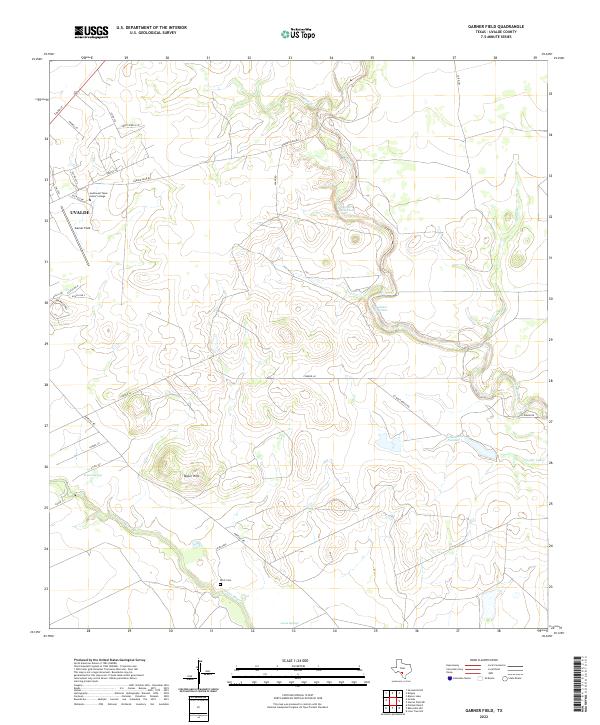 USGS Topographic Map – Garner Field