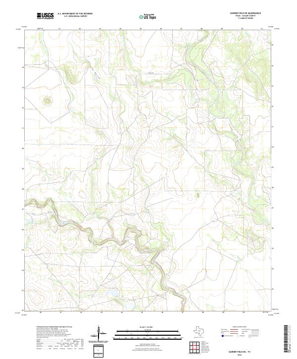 USGS Topographic Map – Garner Field NE