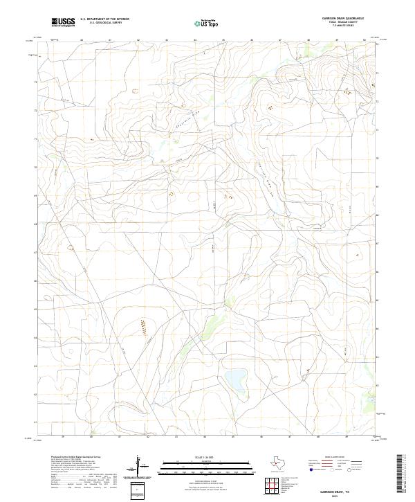 USGS Topographic Map – Garrison Draw