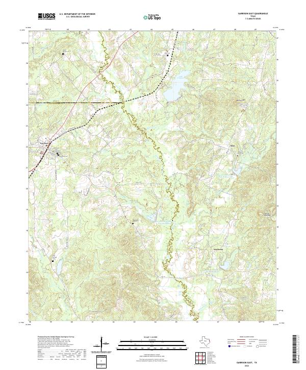 USGS Topographic Map – Garrison East