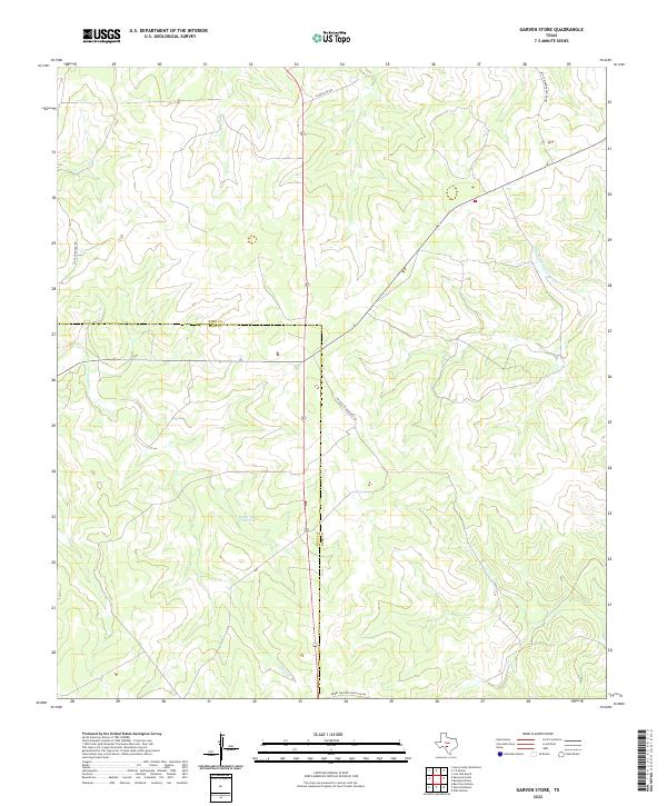 USGS Topographic Map – Garven Store