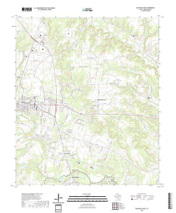 USGS Topographic Map – Gatesville East