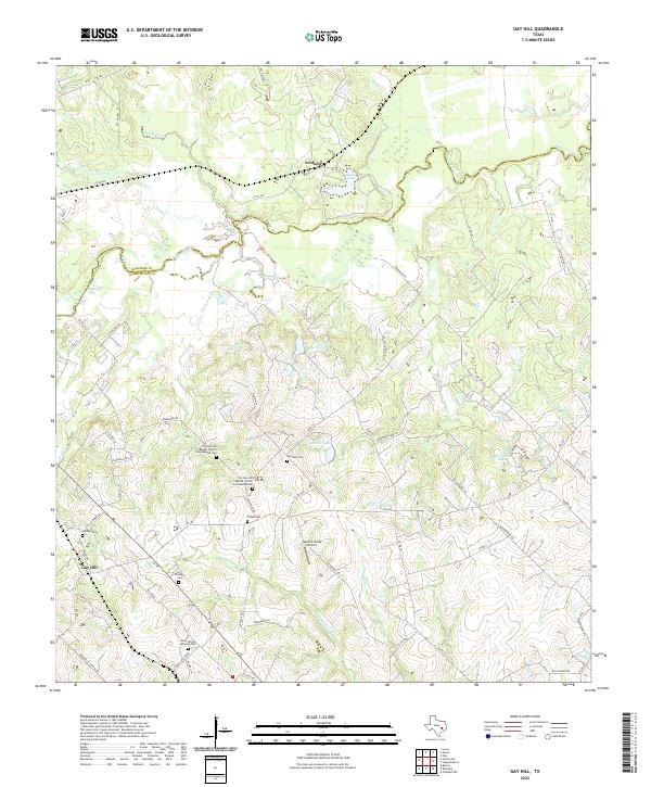 USGS Topographic Map – Gay Hill