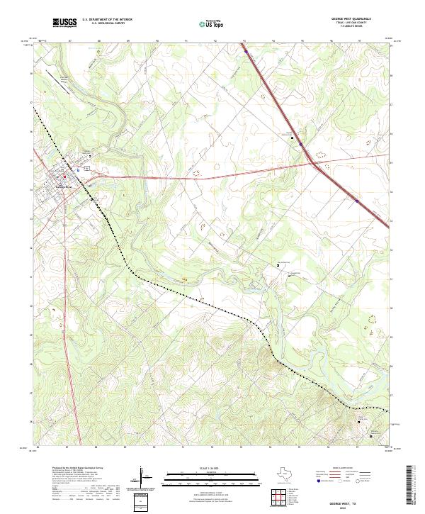 USGS Topographic Map – George West