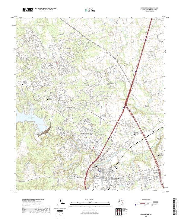 USGS Topographic Map – Georgetown