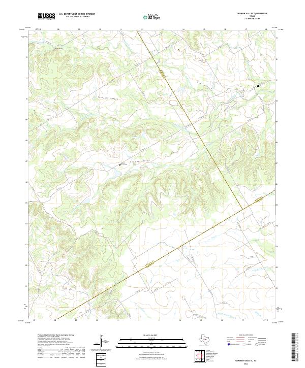USGS Topographic Map – German Valley