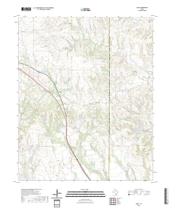 USGS Topographic Map – Giles