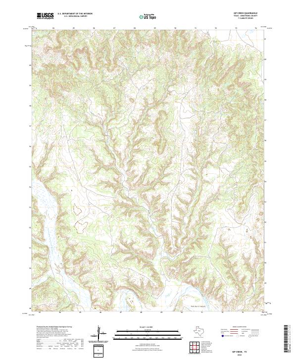 USGS Topographic Map – Gip Creek